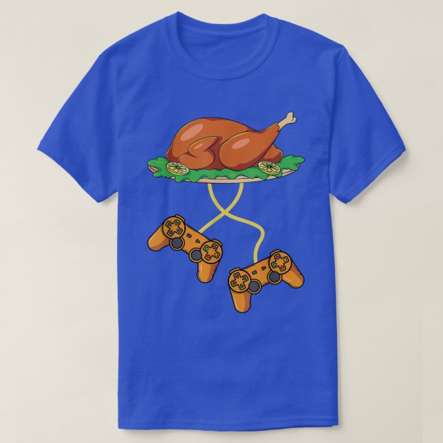 T-shirt Joueur Thanksgiving Turquie Jeux Vidéos Enfants Ga (Design devant)