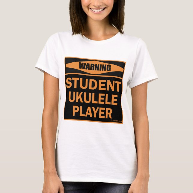 T-shirt Joueur Ukulele étudiant (Devant)
