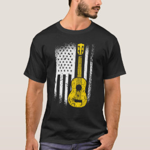 T-shirt Joueur Ukulele Hawaii USA Américain Ukulele
