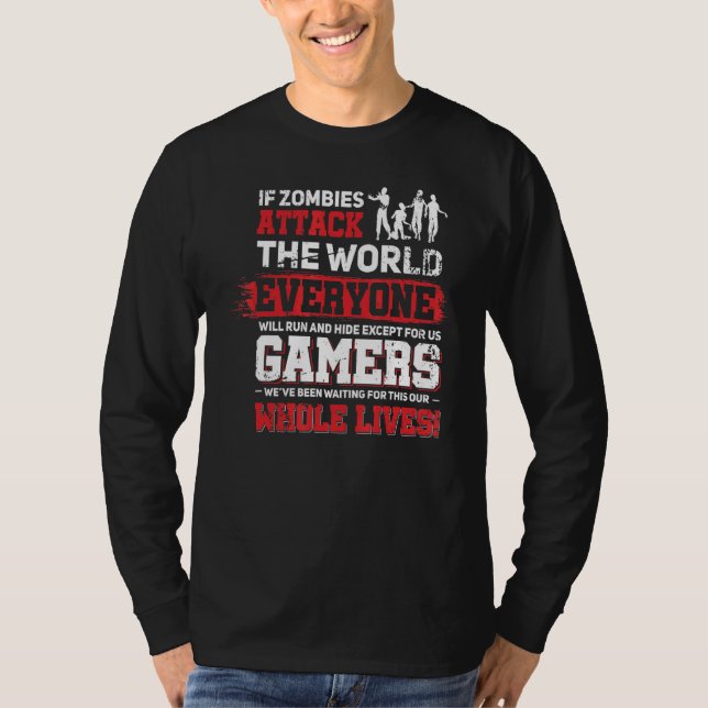 T-shirt Joueur vidéo de conception de console Lagging (Devant)