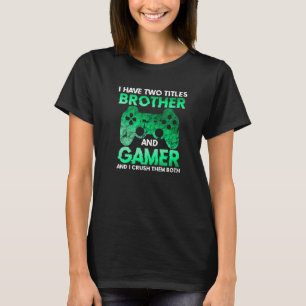 T-shirt Joueur vidéo pour garçons Ados Jouer Frères Fils