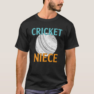 T-shirt Joueur vintage de cricket Niece Cadeaux Funny Spor