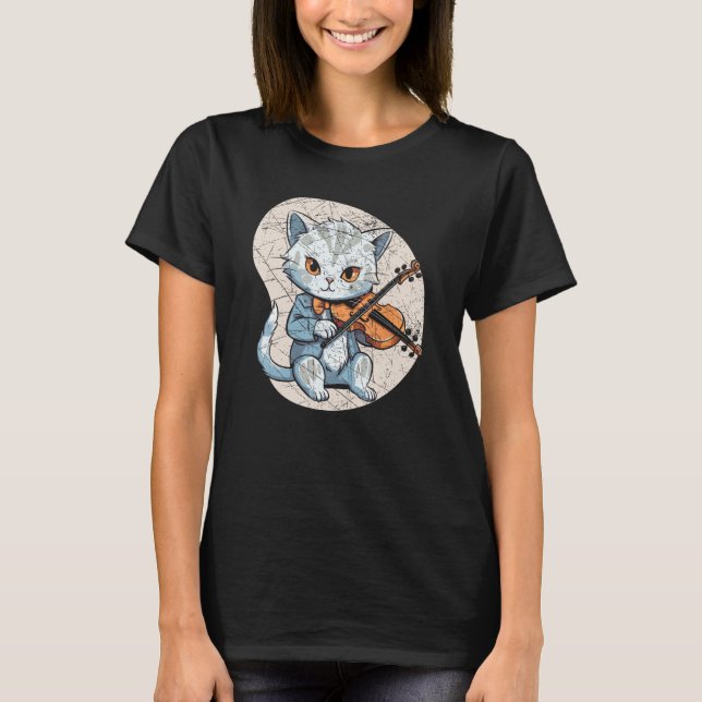 T-shirt Joueur violon Orchestre violoniste Instrument de v (Devant)