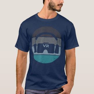 T-shirt Joueur VR drôle jeux vidéo rétro vintage pour garç