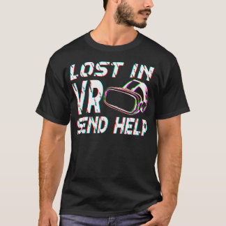 T-shirt Joueur Vr Gamer Réalité Virtuelle Jeu Vidéo Vr G