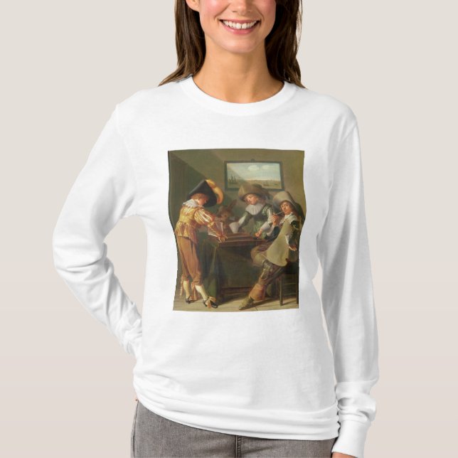 T-shirt Joueurs de backgammon, XVIIème siècle (Devant)