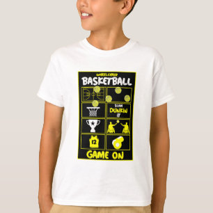 T-shirt Joueurs De Basket-Ball En Fauteuil Roulant