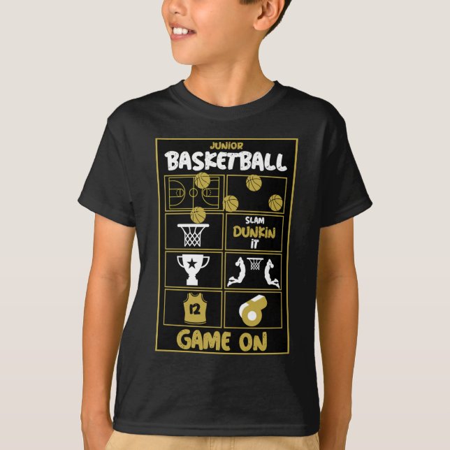 T-shirt Joueurs De Basket Junior (Devant)
