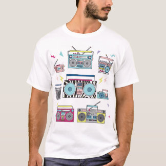 T-shirt Joueurs de Cassette rétro : 80s Art Vintage