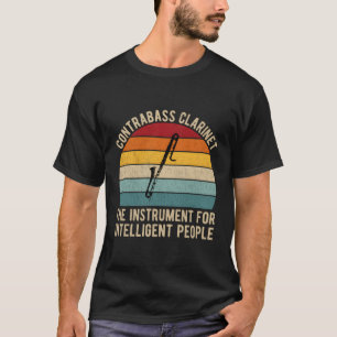 T-shirt Joueurs De Clarinet De Contrabass Pour Un Clarinet