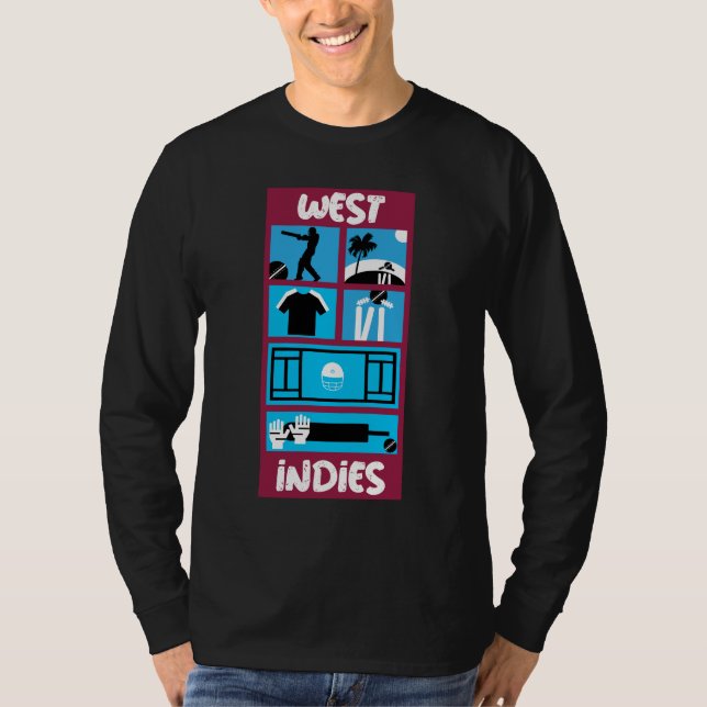 T-shirt Joueurs de cricket aux Antilles (Devant)