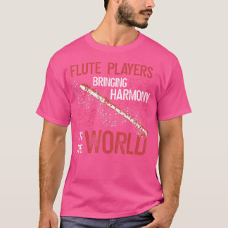 T-shirt Joueurs De Flûte Apportant Harmonie À La Flûte Mon
