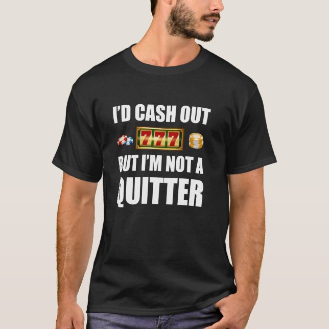 T-shirt Joueurs de jeux de casino (Devant)