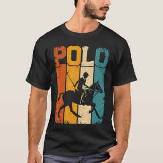 T-shirt Joueurs de polo rétro équitation à cheval équitati