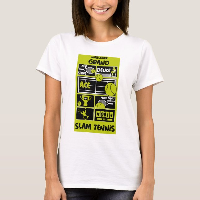 T-shirt Joueurs de tennis en fauteuil roulant (Devant)