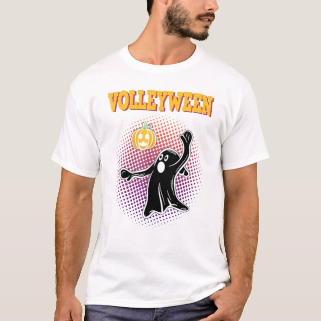 T-shirt Joueurs de volley-ball Zombie Costume d'Halloween (Devant)