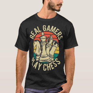 T-shirt Joueurs d'échecs réels jouer aux échecs