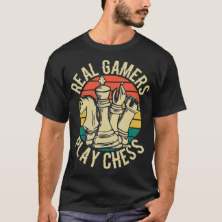 T-shirt Joueurs d'échecs réels jouer aux échecs