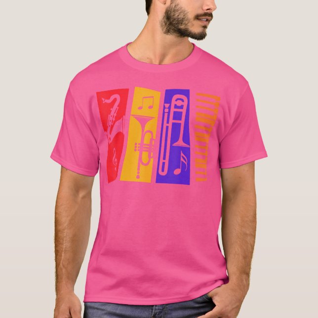 T-shirt Joueurs Musique Jazz (Devant)