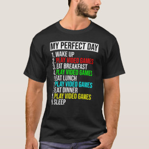 T-shirt Joueur's Perfect Day Tee - Jouer aux jeux vidéo