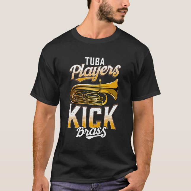T-shirt Joueurs Tuba Kick Brass Funny Tuba (Devant)