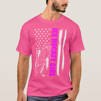 T-shirt Joueuse américaine de hockey sur glace