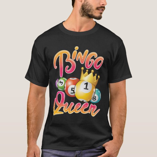T-shirt Joueuse Bingo Queen Femmes (Devant)