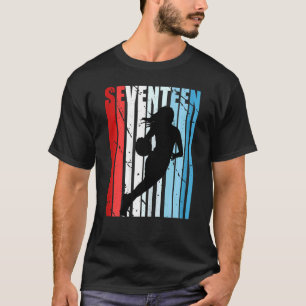 T-shirt Joueuse d'anniversaire de la 17e fille rétro