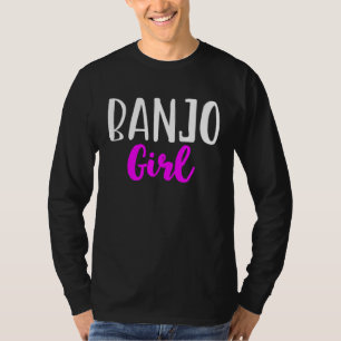 T-shirt Joueuse de banjo fille femmes banjoïste mignonne