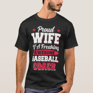 T-shirt Joueuse de baseball Softball Baseball Entraîneur F