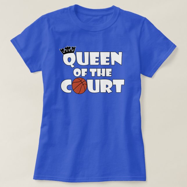 T-shirt Joueuse de basket-ball féminin Reine de la Cour Sp (Design devant)