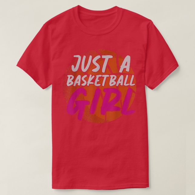 T-shirt Joueuse de basket-ball Filles Lover de basket-ball (Design devant)