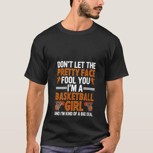 T-shirt Joueuse De Basket-Ball Filles Soeur De D (Devant)
