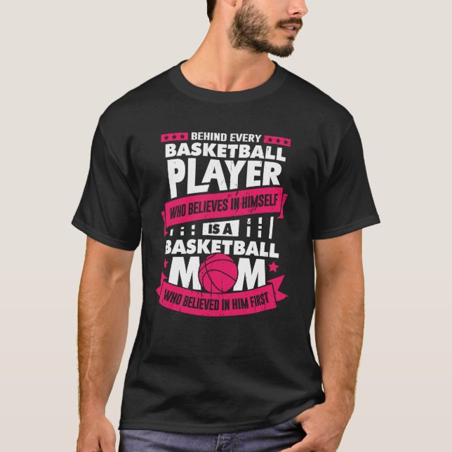 T-shirt Joueuse de basket-ball Maman Giant (Devant)