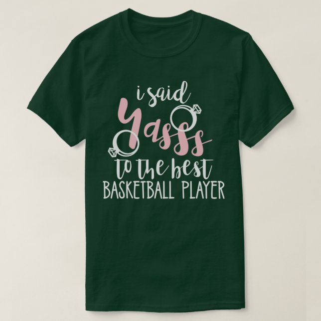 T-shirt Joueuse de Basketball Enterrement de Vie de Jeune  (Design devant)