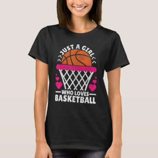 T-shirt Joueuse De Basketball Femme Juste Une Fille Qui Ai