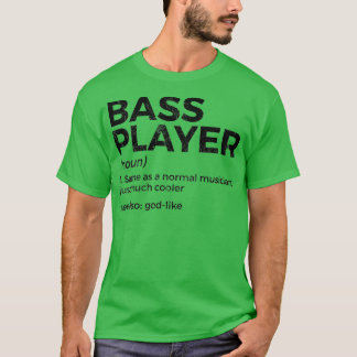 T-shirt Joueuse de basse définition Baid pour musicien