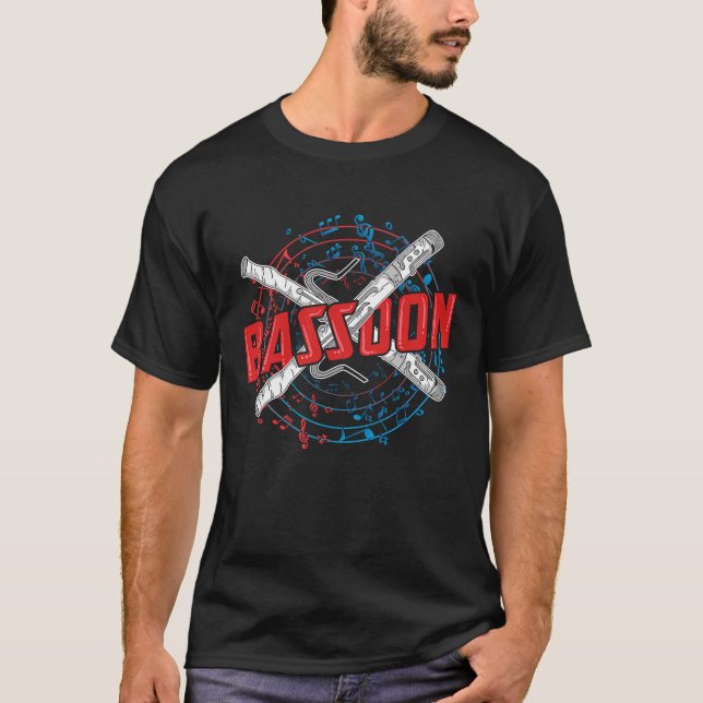 T-shirt Joueuse de basson Hommes Bassoniste Reed Orchestra (Devant)