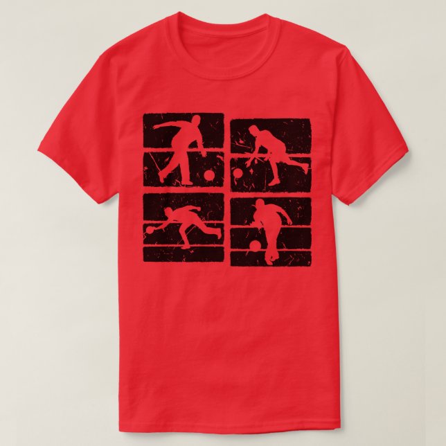T-shirt Joueuse de bowling cool Jersey Hommes de bowling (Design devant)