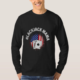 T-shirt Joueuse de carte de casino BLACKJACK MAMA Blackjac