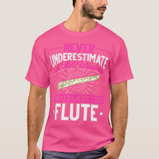 T-shirt Joueuse de Flûte retraitée Femmes Musique Flûtiste
