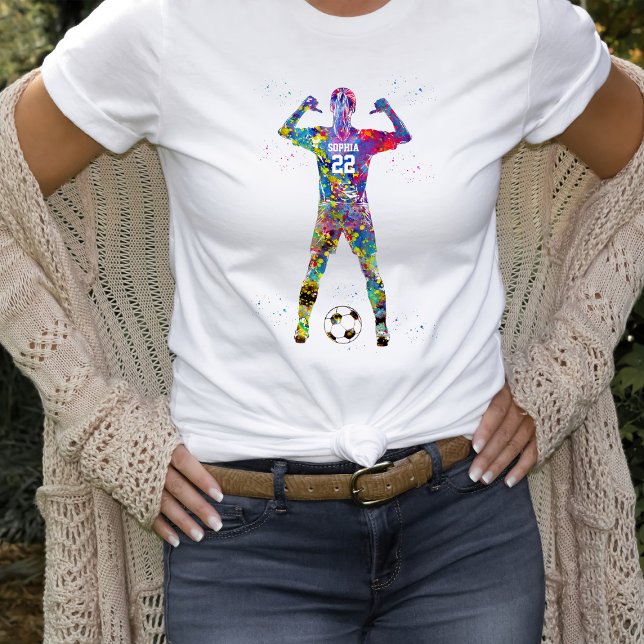 T-shirt Joueuse de football (Créateur téléchargé)