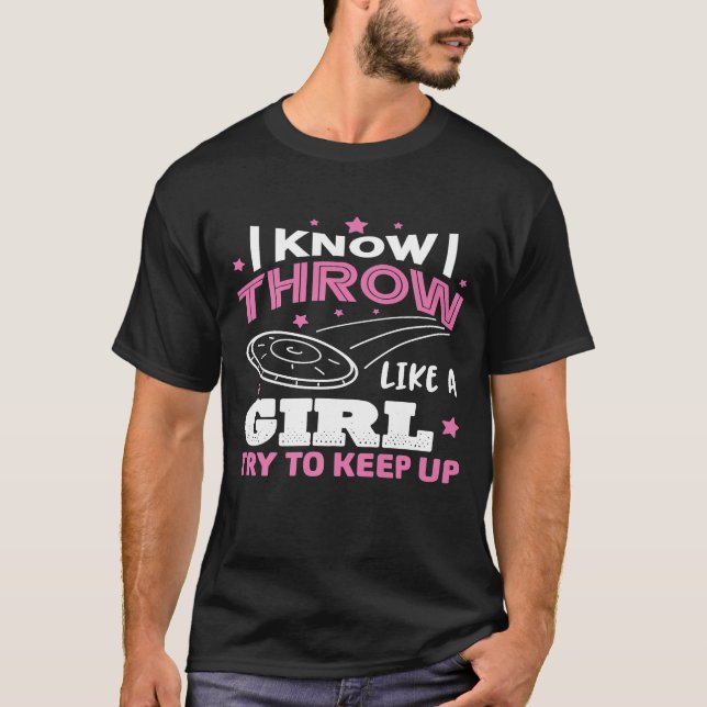 T-shirt Joueuse De Golf Disc Pour Femmes Filles 1 (Devant)