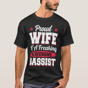 T-shirt Joueuse de Guitare Basse Guitariste Bassiste Épous
