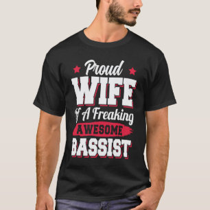 T-shirt Joueuse de Guitare Basse Guitariste Bassiste Épous