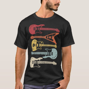 T-shirt Joueuse de guitare vintage Tee For Men Women Music