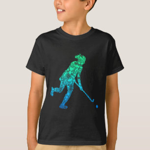 T-shirt Joueuse de hockey sur gazon Femmes Filles Enfants 
