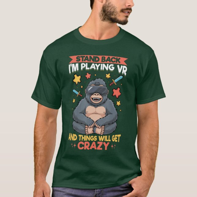 T-shirt Joueuse de jeux VR de jeu vidéo (Devant)