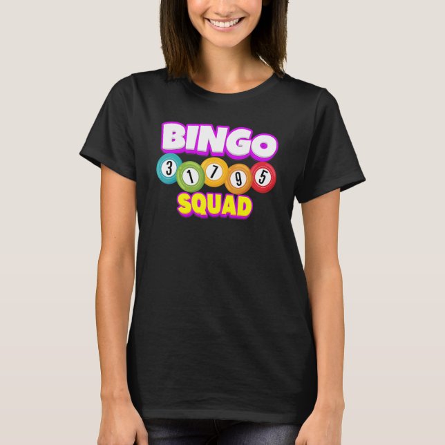 T-shirt Joueuse de l'équipe de bingo Lucky Bingo Luck Femm (Devant)