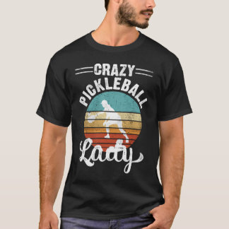 T-shirt Joueuse de Pickball Lady Retro Vintage 1